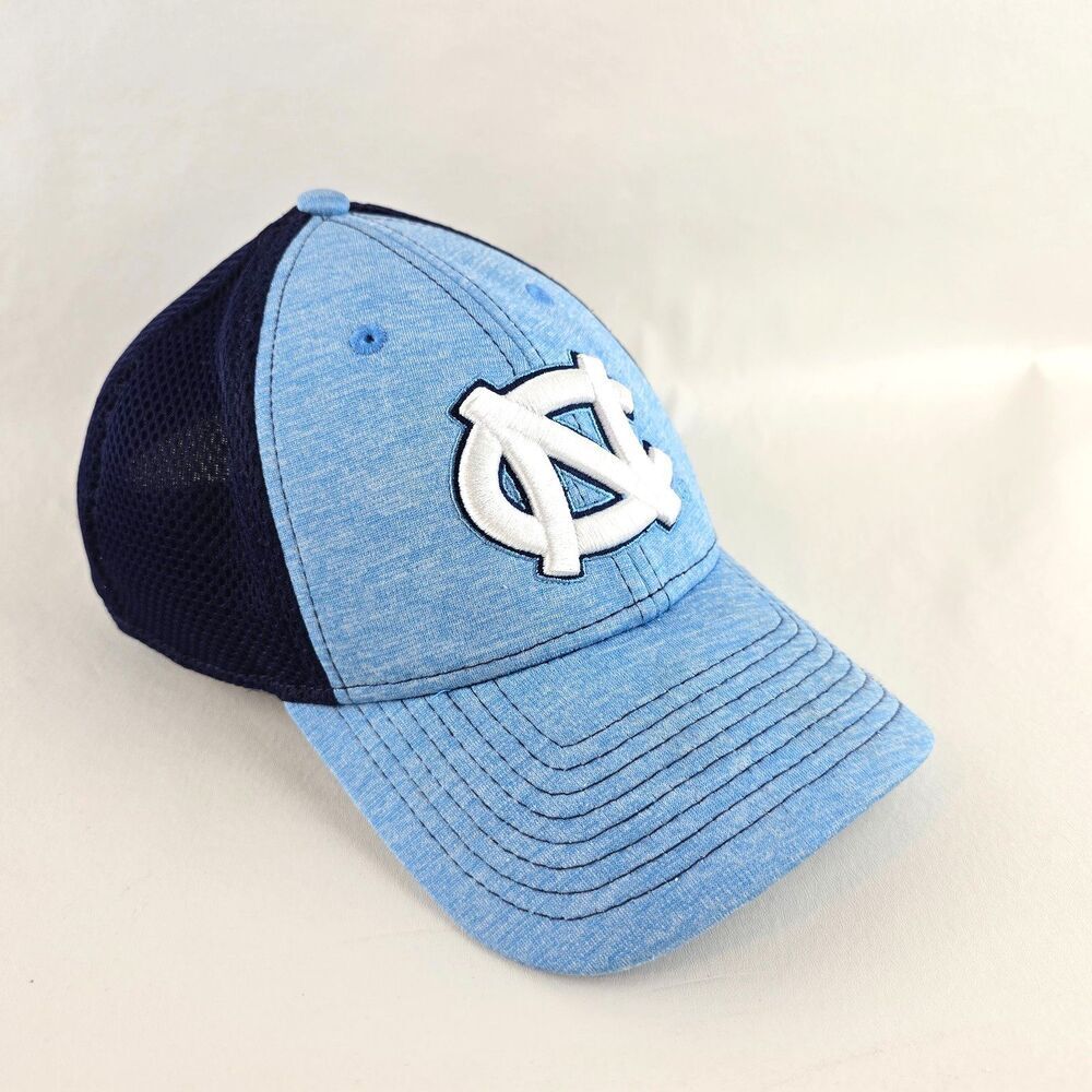 North Carolina Tar Heels Hat Mens Adjustable Blue Trucker Cap New Era 9Forty